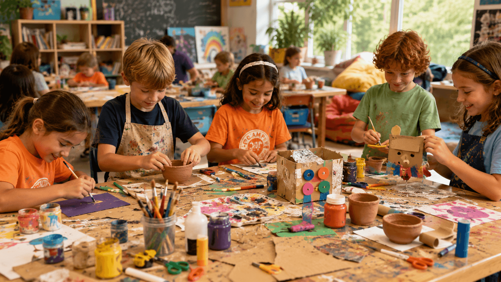 Arts, crafts and mindfulness at Camp Funatic